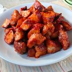 子供も喜ぶ！【さつまいもと豚肉のケチャップ炒め】