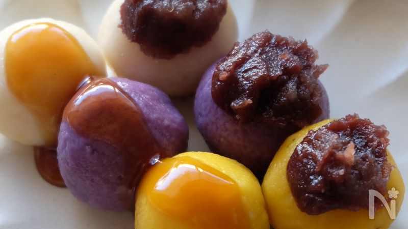 秋の三色お月見団子 | レシピサイトNadia