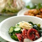 ＊たことわかめときゅうりの塩麹酢の物＊