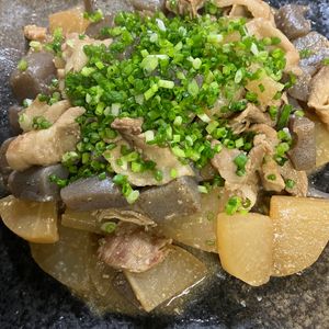 あっこの作ってみた!投稿(味がしみしみ♪『豚大根とこんにゃくのどて焼き風♡味噌煮込み』)