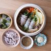 簡単♪豆苗の肉巻きと彩り野菜のせいろ蒸しの工程5