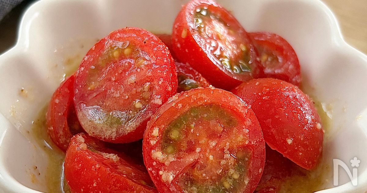 5分で完成『ミニトマトのだし和え』