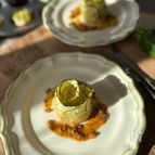 ライスペーパーで簡単！ズッキーニとサーモンタルト
