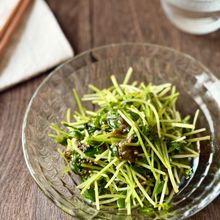 材料ふたつで副菜！《とろろ昆布の豆苗サラダ》