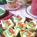 サーモン＆チーズのクリスマスオードブル♪レンジで簡単＆豪華☆
