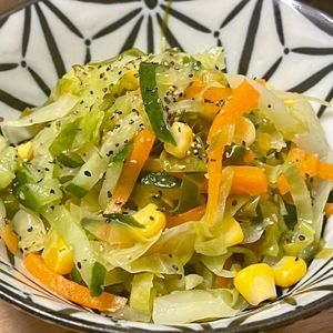 michuの作ってみた!投稿(給食の味！春キャベツのフレンチサラダ【作り置き】)