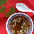 白ネギとザーサイのさっぱり中華スープ