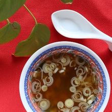 白ネギとザーサイのさっぱり中華スープ