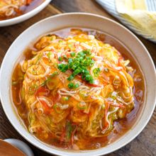 【カニカマ天津飯】とろ〜り餡たっぷり♬︎おてがる中華♬︎