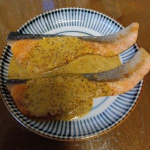 907307の作ってみた!投稿(ワンパン10分！【鮭のハニーマスタードソテー】簡単お魚料理♩)
