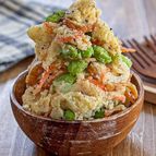 おかずになる《枝豆とちくわ♡和風ポテトサラダ》