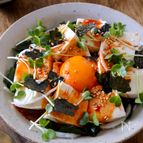 【豆腐とわかめのユッケ風】抱えて食べたくなる！