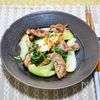 ちょこっと一品「豚ロース肉とチンゲン菜の生姜風味炒め」