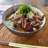 鰹のあおさとろろ丼