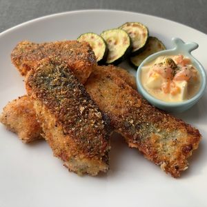 mi♡の作ってみた!投稿(鮭の香草パン粉焼き)