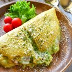 アボカドと生ハムのチーズオムレツ