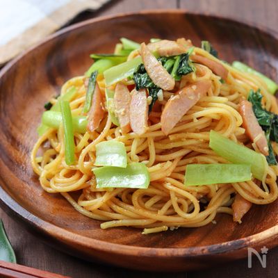 【冷凍作り置き】中高生のボリューム弁当に！塩麹カレー焼きそば