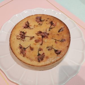 milkの作ってみた!投稿(簡単ヘルシー絶品【桜あんのお豆腐チーズケーキ】生クリームなし)
