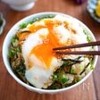 【温玉かけのりとろろご飯】とろ〜り絡む　わさびつゆ風味
