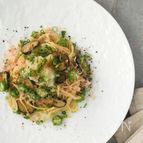 なすとオクラの和風おろしパスタ