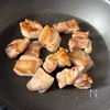 鶏肉とほうれん草のバタぽんパスタの工程3