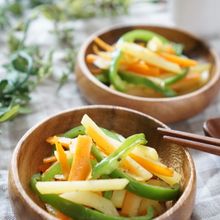お弁当に便利☆３色野菜のバター醤油炒め