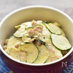 【ラクうま】ひよこ豆とズッキーニのぽんマヨサラダ