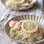 鮭と白菜の塩レモン蒸し