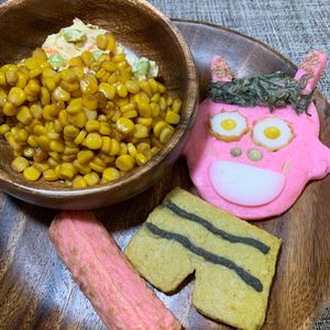 楽ラク手抜キッチン🐶🐾の作ってみた!投稿(【ポテサラ焼きとうもろこしのせ】♡お醤油味のコーンが香ばしい)