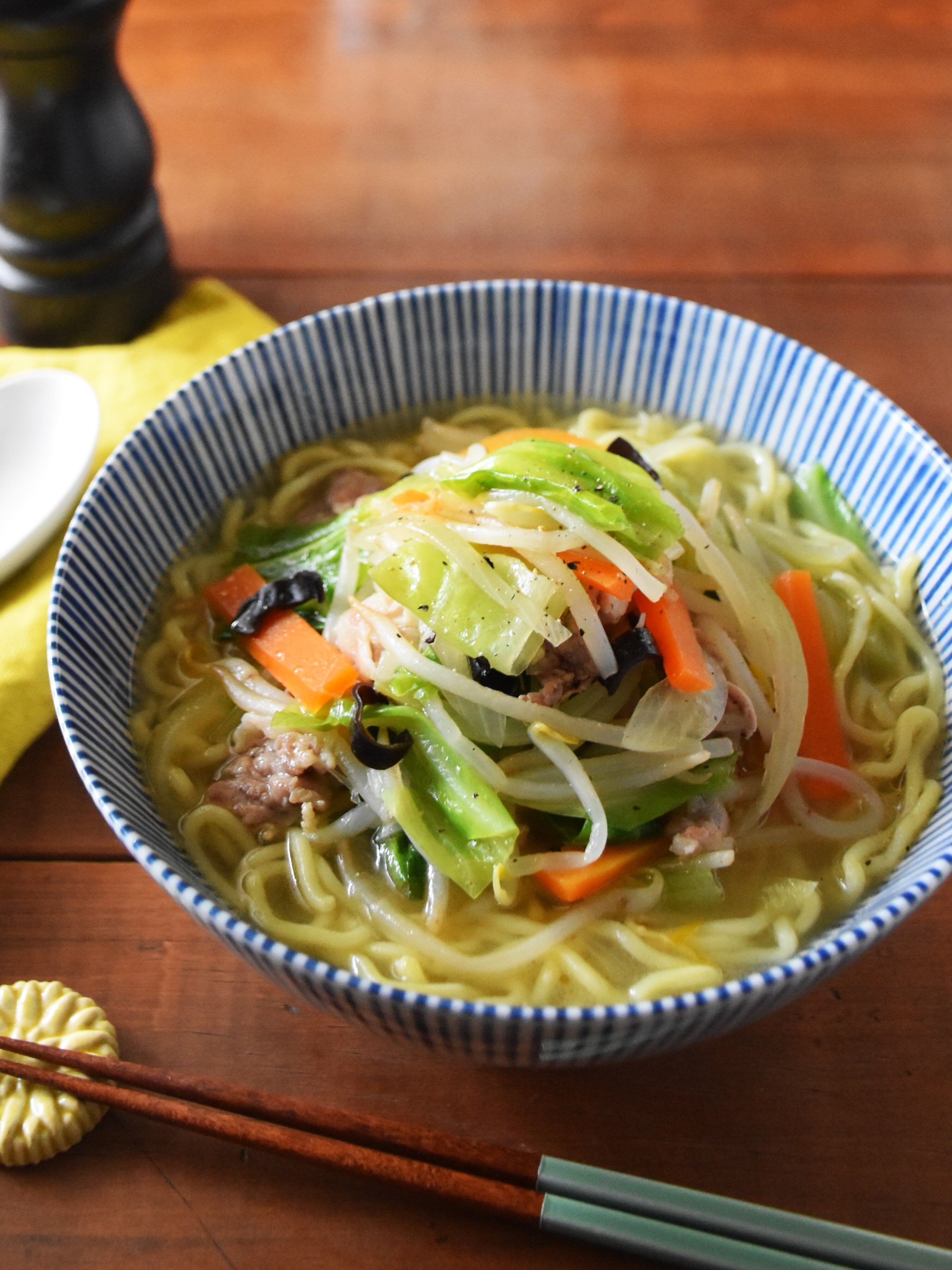 野菜ラーメンのレシピ