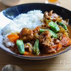 めんつゆを使って【鶏の和風だしカレー】