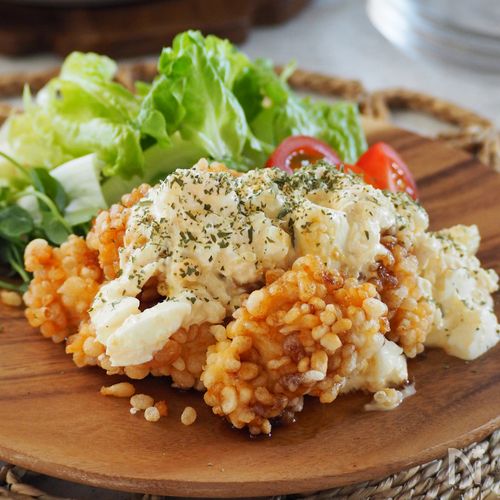 【鶏むね肉のチキン南蛮】サクッサクの天かす衣で見栄えも ⌾