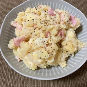 あすかの作ってみた!投稿(レンジで5分！【ポテトサラダ】ジャーマンポテト風)