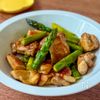 【チキンとアスパラの塩だれ炒め】パパっと炒めて大満足レシピ！
