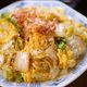 行列の定食屋さんの🍚白菜と卵の和風うま塩バタポン炒め🤩
