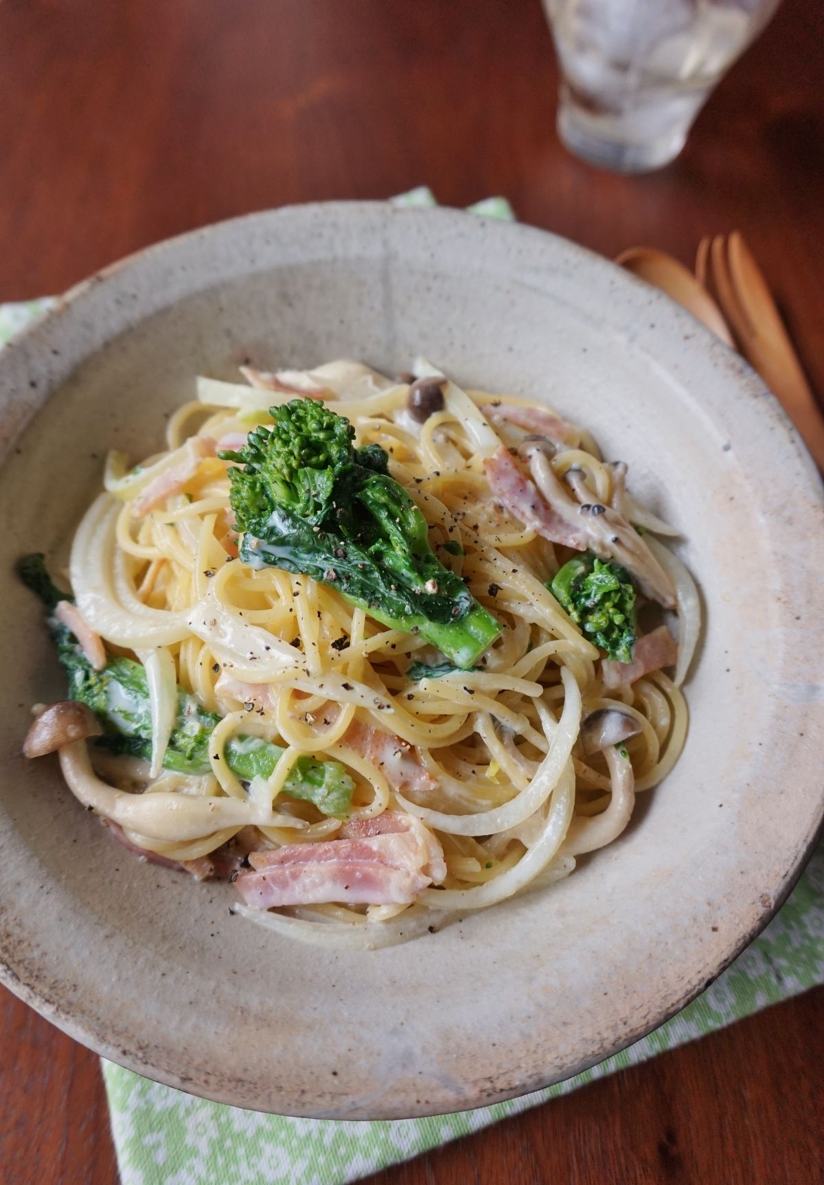 菜の花とベーコンの豆乳クリームパスタ レシピサイト Nadia ナディア プロの料理家のおいしいレシピ