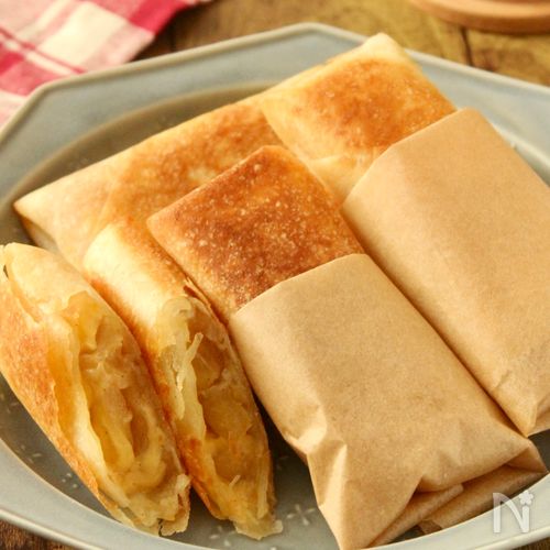 美味しくないりんご救済!カスタードアップル春巻き