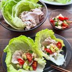 かぶりつきたい美味しさ！冷しゃぶのレタス包み