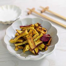 【サツマイモの塩キャラメル】かんたん大学芋風で食べすぎ注意。