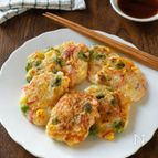 【枝豆と豆腐のふわもち焼き】混ぜて焼くだけ♪