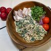 楽ラク手抜キッチン🐶🐾の作ってみた!投稿(\ラクうまっ/レンチン一発【春菊とツナのスパサラ】)