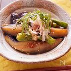 【ちょいワザ！】少量の油でナスとししとうの揚げ浸し♩