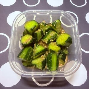 m★egの作ってみた!投稿(きゅうりのやみつきごま味噌和え)