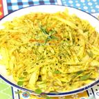 青のり風味がアクセント♪じゃがいものカレーガレット