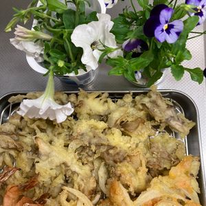 そら・ゆずの作ってみた!投稿(シンプルに美味しい「舞茸の天ぷら」)