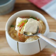 【かに玉豆腐】胃に優しいレシピ。体調不良のときにも！