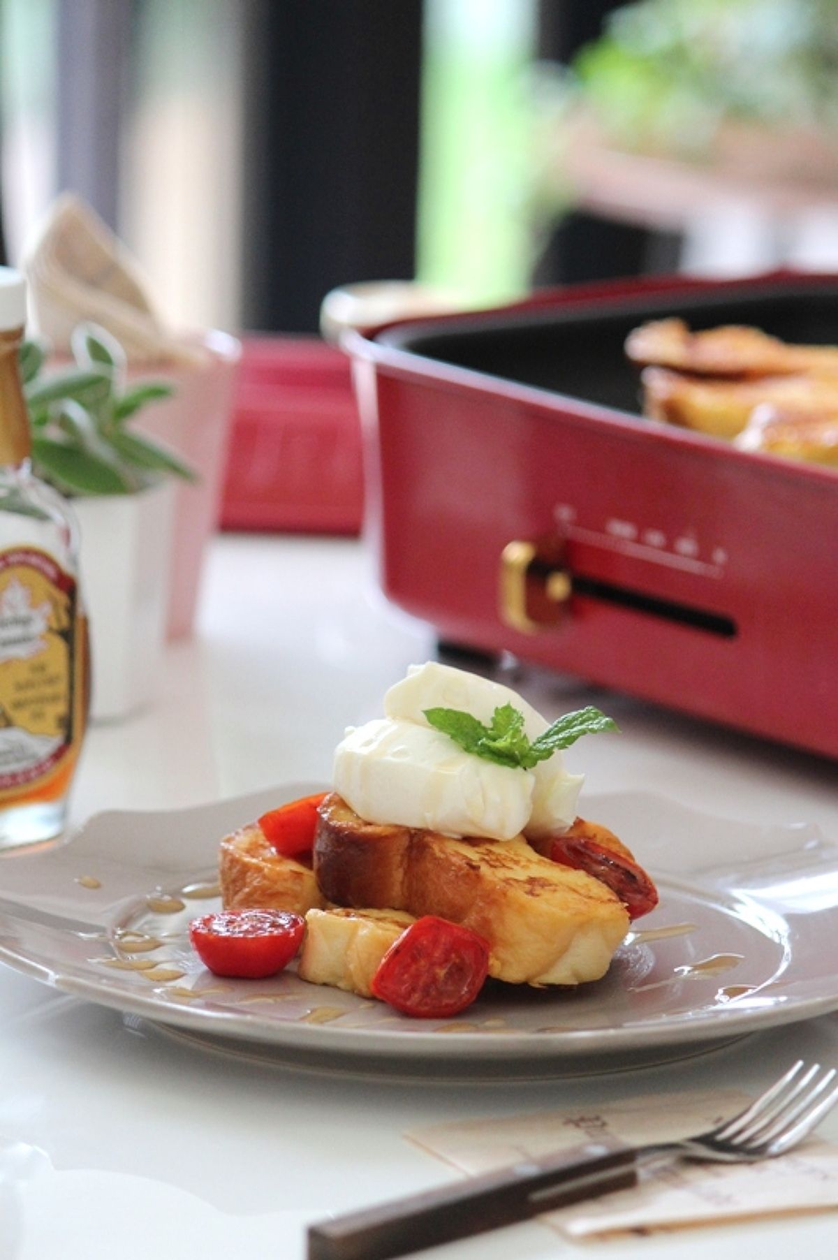 トマト&チーズのメープルフレンチトースト レシピサイトNadia