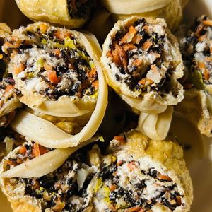 チョビの助の作ってみた!投稿(お弁当にもおすすめ〜鶏ひき肉の袋煮)