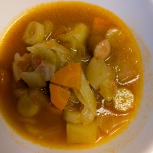 かめちゃん🐢の作ってみた!投稿(野菜が甘い♡【ごろっと野菜のポトフ風トマトスープ】洋風献立に)