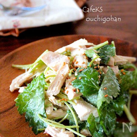 タップリ三つ葉が爽やか 三つ葉と鶏の香り和え By えつこ レシピサイト Nadia ナディア プロの料理家のおいしいレシピ